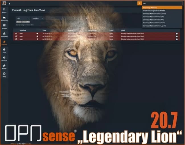 Lançado firewall OPNsense 20.7 alimentado por BSD 1 Lançado firewall OPNsense 20.7 alimentado por BSD