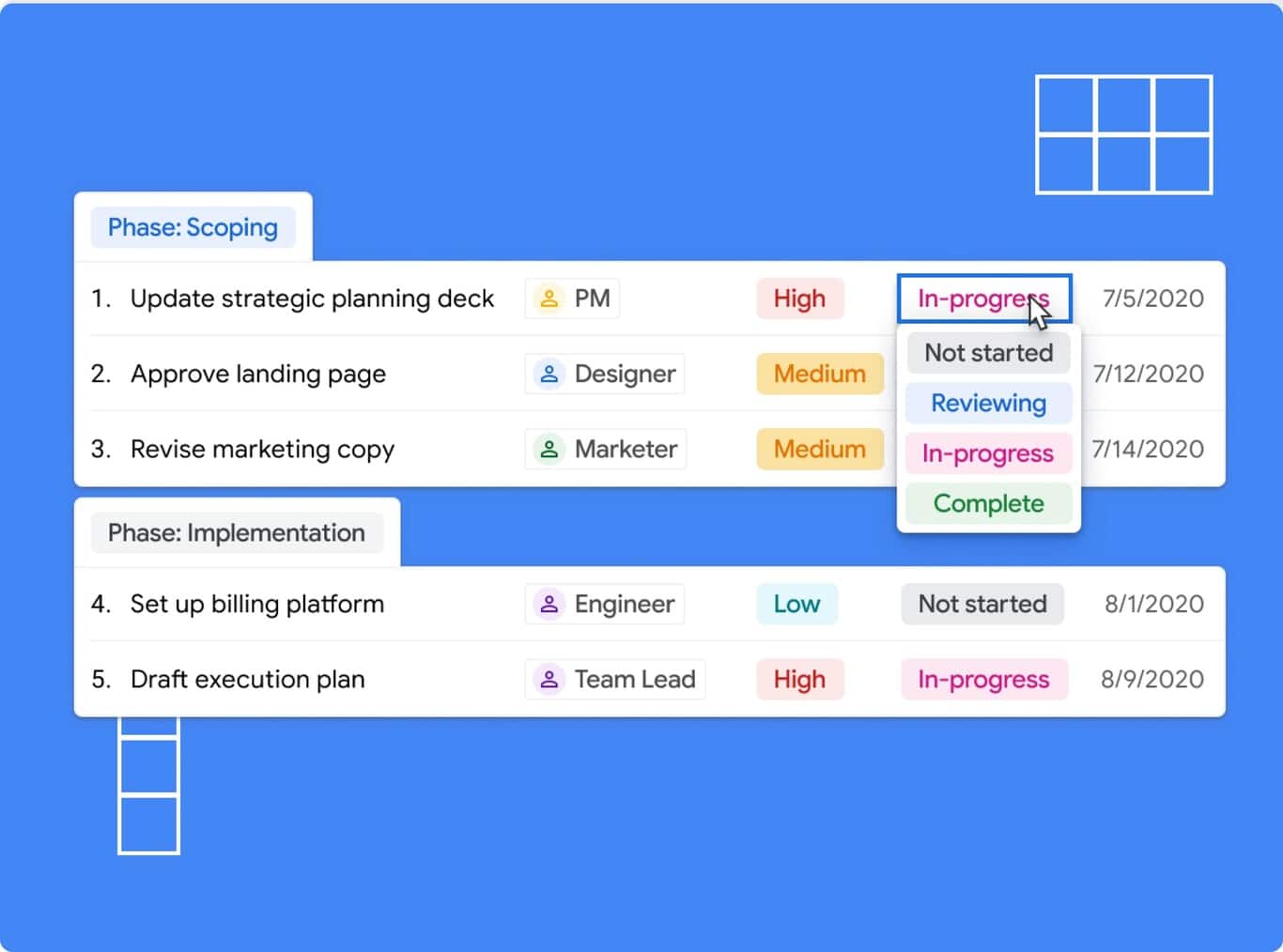 Google lança o Tables para concorrer com Trello, Airtables e Notion