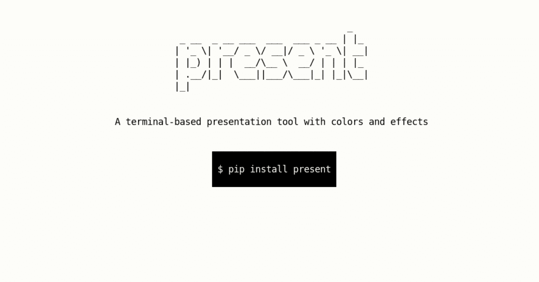 Apresente slides no terminal Linux com o Present