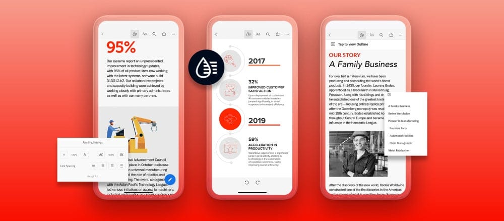 Liquid Mode da Adobe torna os PDFs mais legíveis em dispositivos móveis