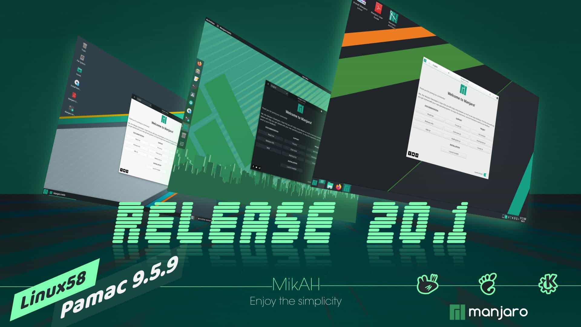 Manjaro anuncia versão 20.1