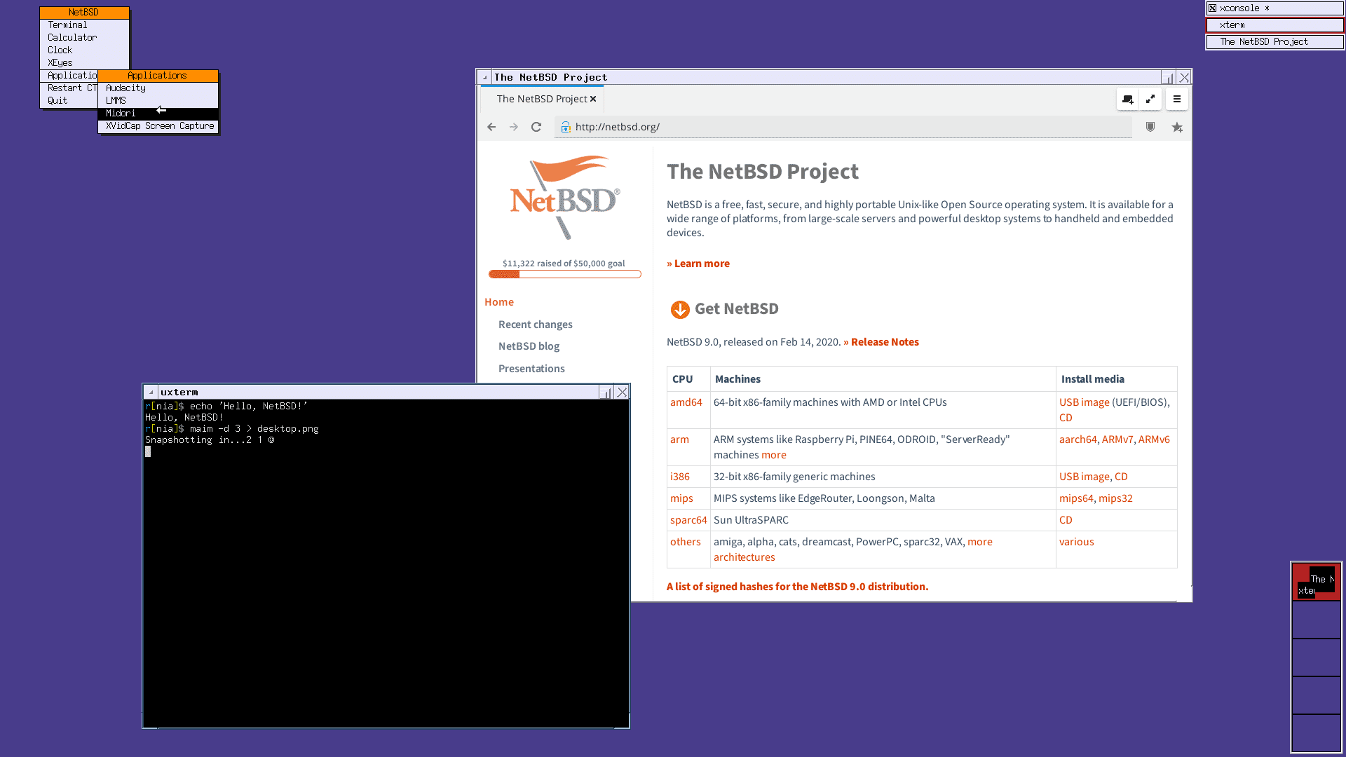 NetBSD muda gerenciador de janelas padrão de TWM para CTWM