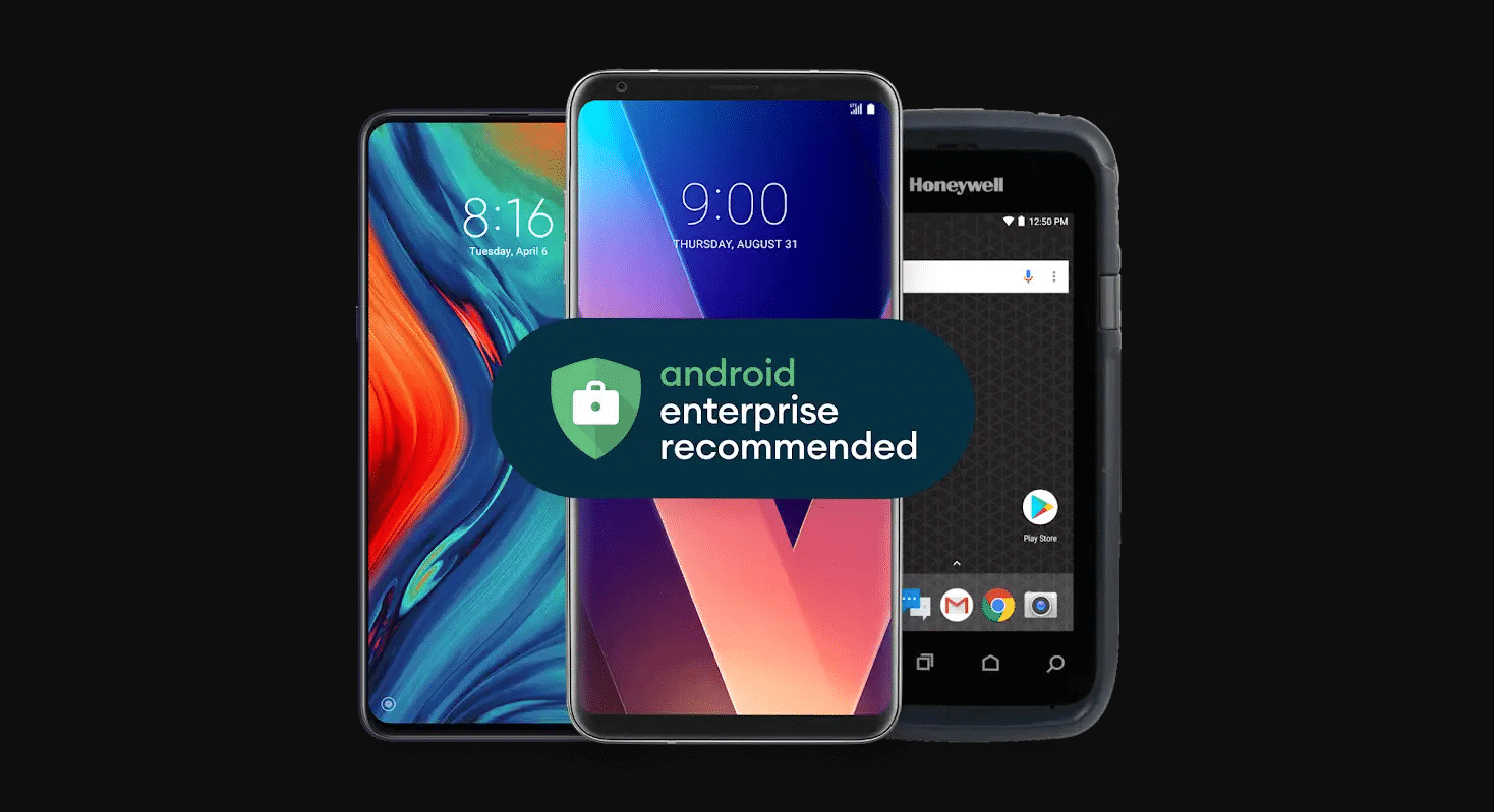 Site Android Enterprise Recommended agora mostra por quanto tempo os dispositivos são compatíveis