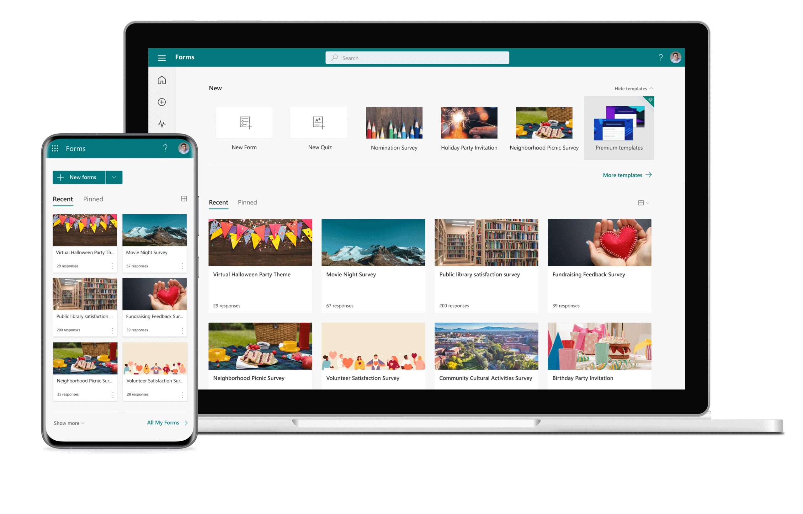 Aplicativo de pesquisa Microsoft Forms agora disponível para uso pessoal