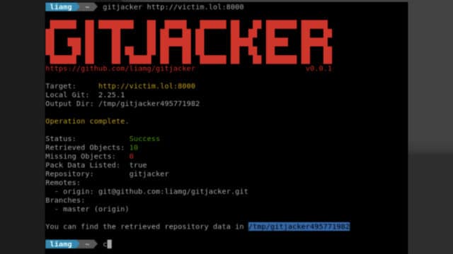 Ferramenta 'Gitjacker' detecta vazamento de repositórios .git