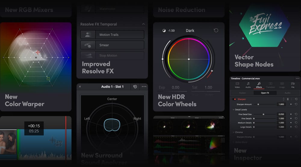 Blackmagic Design anuncia uma nova versão de seu editor de vídeo DaVinci Resolve