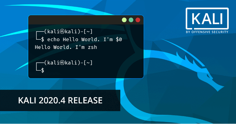 Kali Linux 2020.4 lançado com ZSH como shell padrão e Linux 5.9
