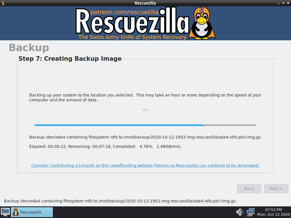 Rescuezilla 2.1 facilita a extração de arquivos de backups