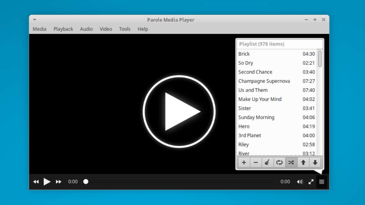 Parole Media Player 4.15.0 do Xfce lançado com suporte aprimorado para DVD