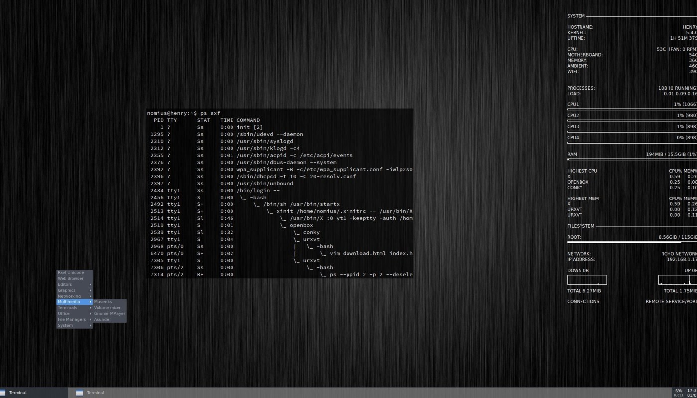 Kwort 4.3.5 Linux baseado em CRUX muda para Linux Kernel 5.10 LTS
