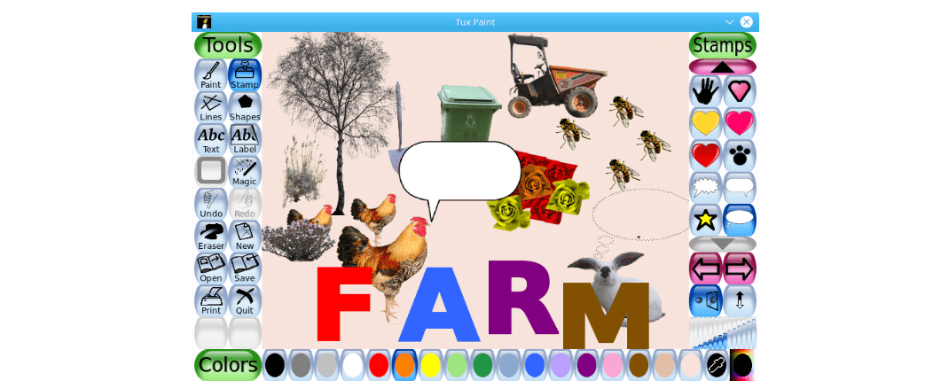 Tux Paint 0.9.25 adiciona exportação de GIF animado