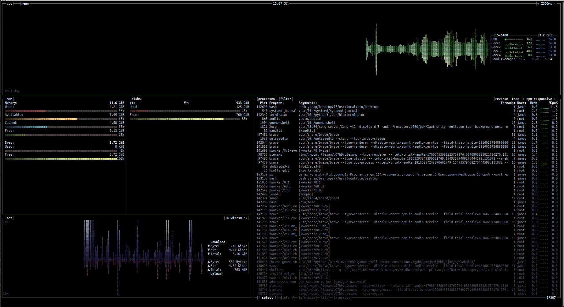 como-instalar-o-bashtop-um-monitor-de-recursos-no-ubuntu-linux-mint-fedora-debian