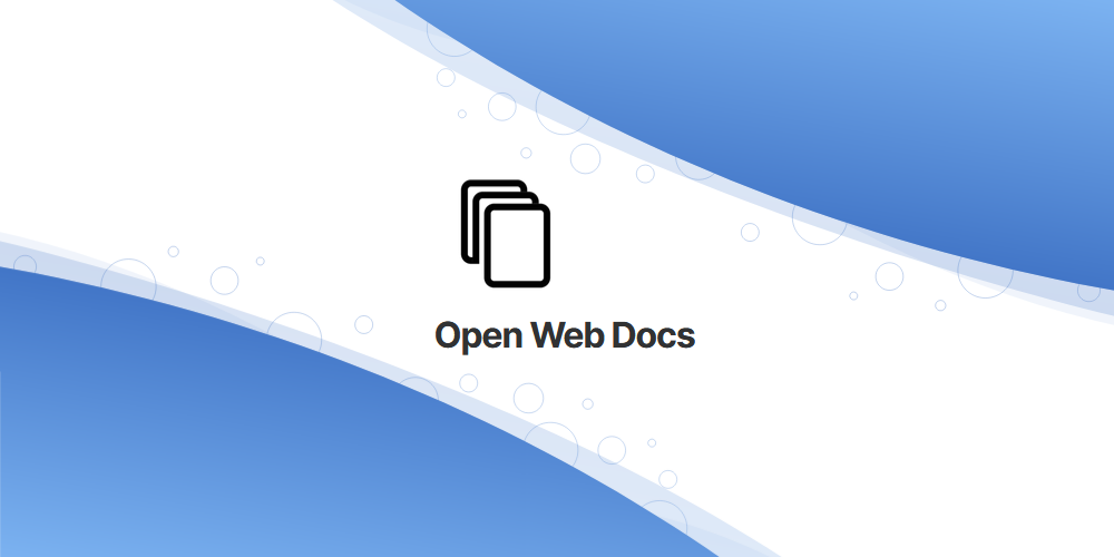 mozilla open web docs