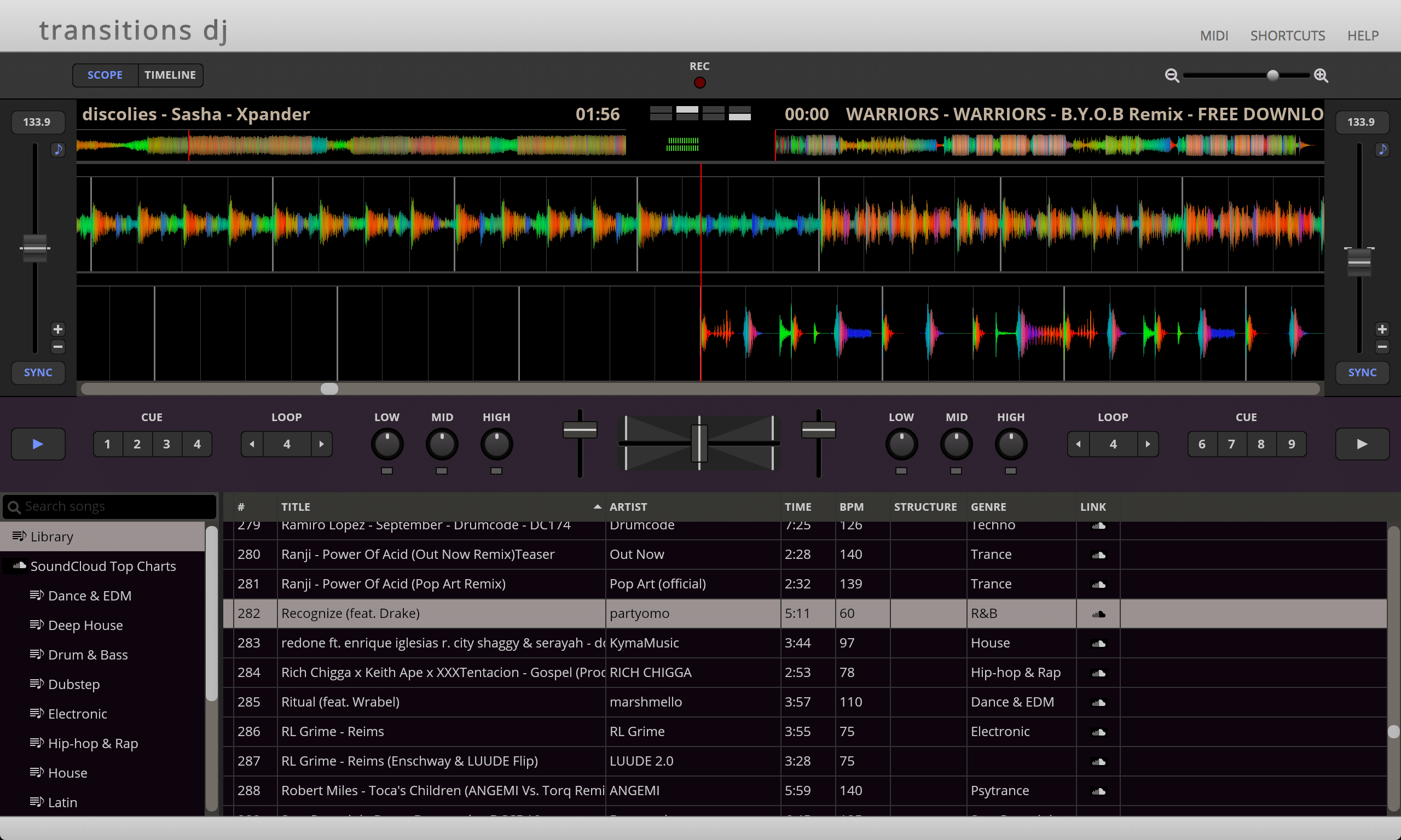 como-instalar-o-transitions-dj-um-mixador-de-musica-no-ubuntu-linux-mint-fedora-debian