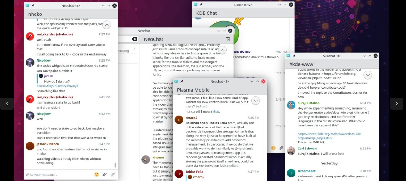 Cliente NeoChat Matrix do KDE obtém nova página de login, modo multimodal e edição de mensagens 1 Cliente NeoChat Matrix do KDE obtém nova página de login, modo multimodal e edição de mensagens