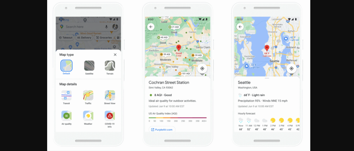 Google Maps terá mapas de qualidade do ar, navegação interna e mais de 100 novos recursos alimentados por IA
