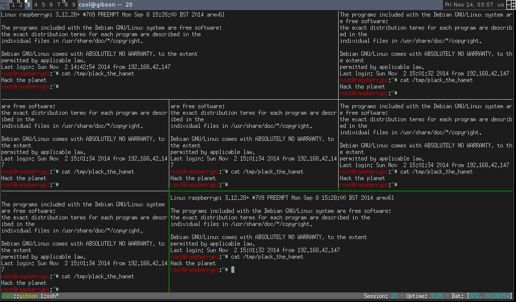 Tmux sessão