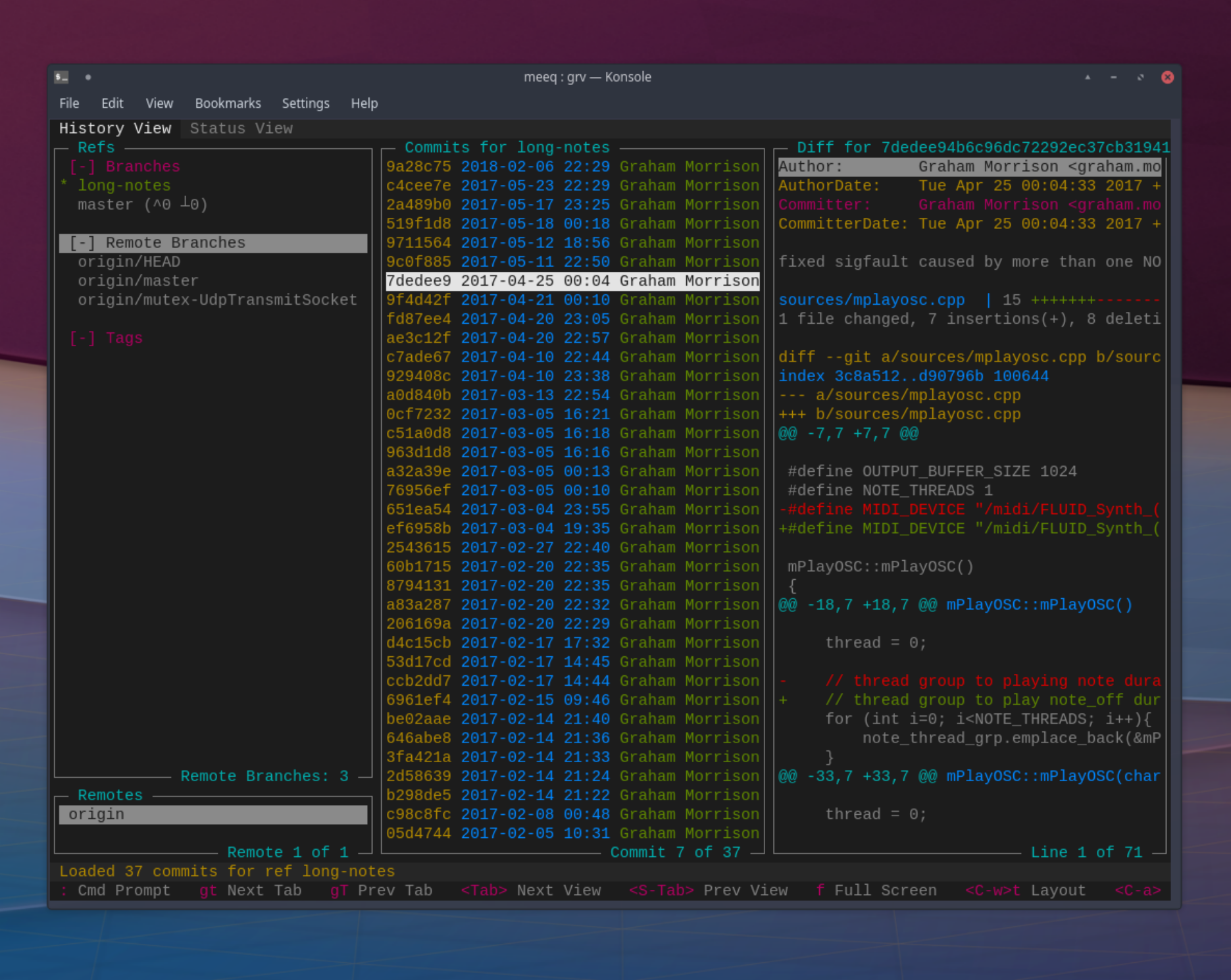 como-instalar-o-grv-uma-interface-baseada-em-terminal-para-visualizar-repositorios-git-no-ubuntu-linux-mint-fedora-debian