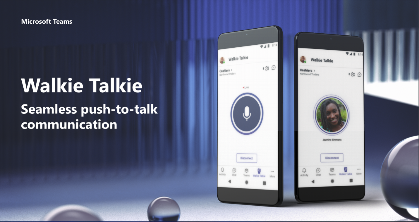 Microsoft Teams transforma seu telefone em um Walkie Talkie