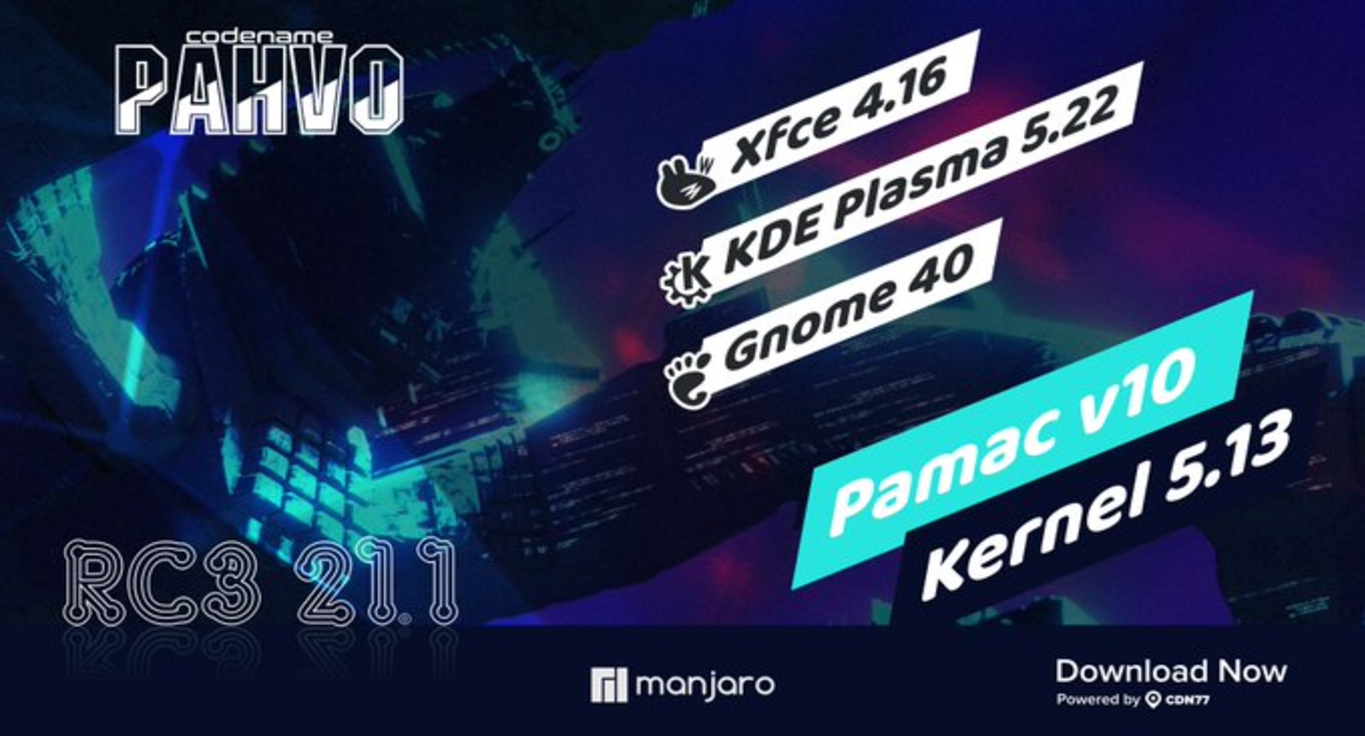Distribuição Linux Manjaro 21.1 traz suporte aprimorado para Btrfs e backups automáticos