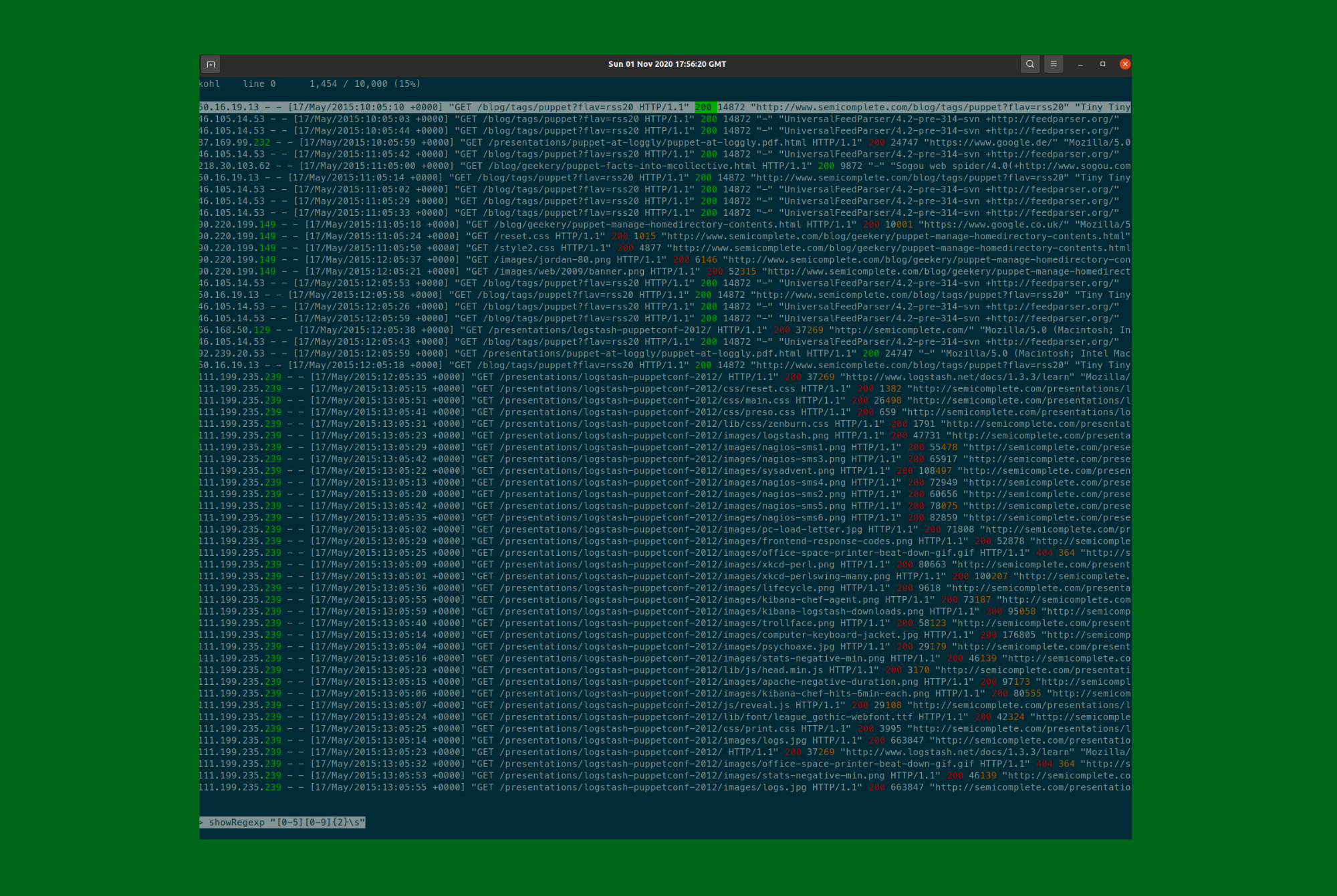 como-instalar-o-kohl-um-pager-que-destaca-os-registros-no-ubuntu-linux-mint-fedora-debian