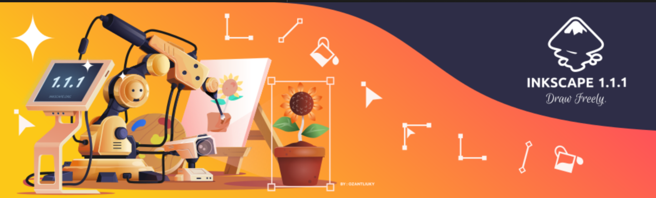 Inkscape 1.1.1 lançado como atualização de bug e correção de falhas