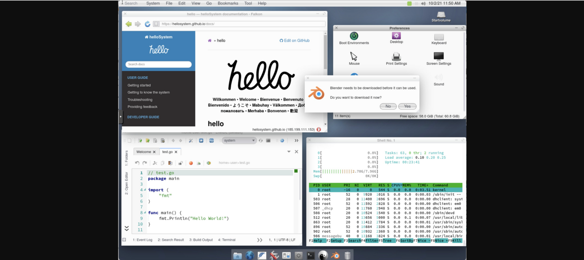 Lançado helloSystem 0.6.0 baseado em FreeBSD