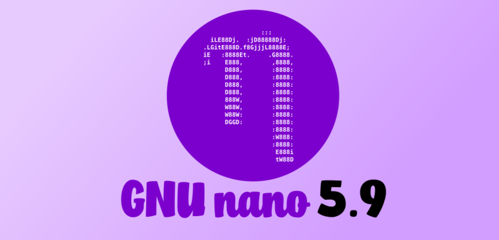 Editor de texto GNU nano 5.9 vem com suporte para realce de sintaxe YAML