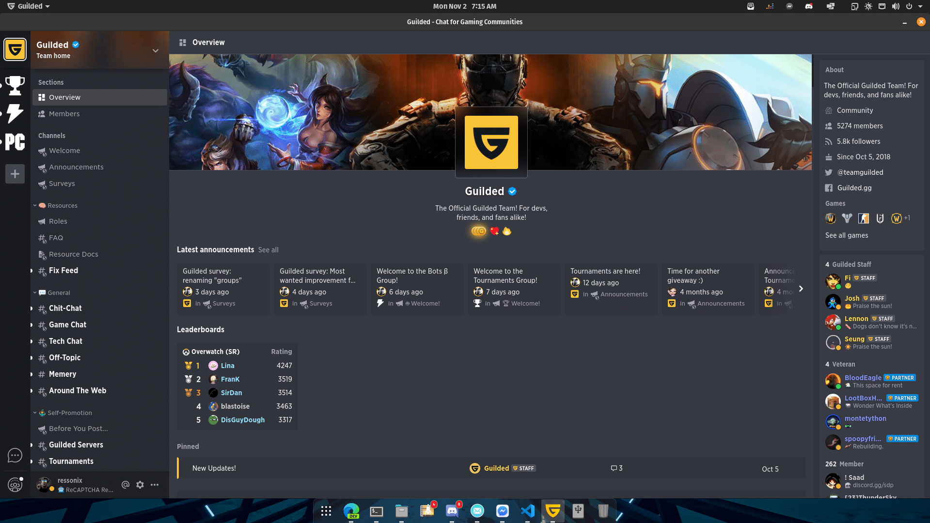 como-instalar-o-mensageiro-para-jogos-guilded-no-ubuntu-fedora-debian-e-opensuse