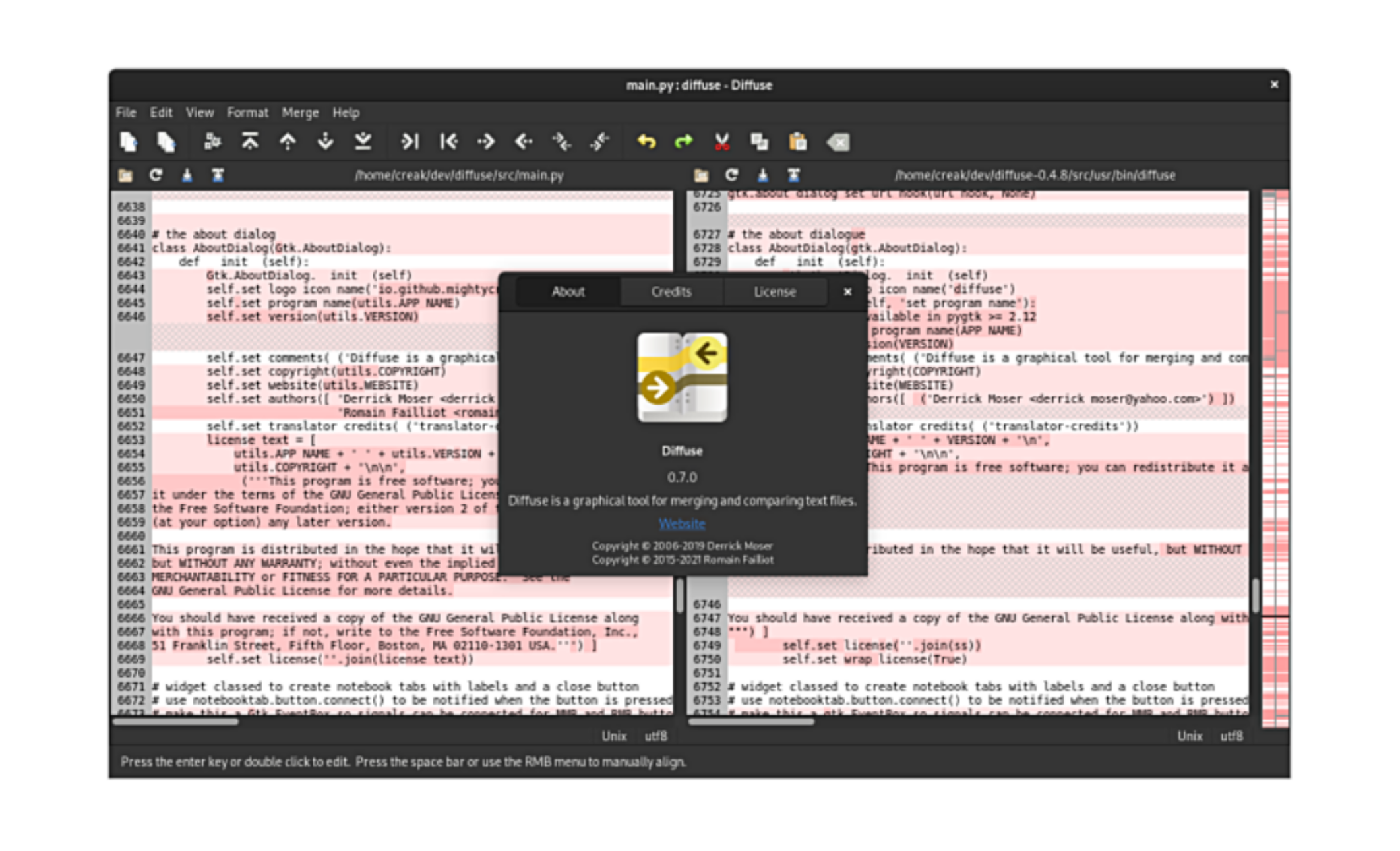 como-instalar-o-diffuse-merge-tool-no-ubuntu-fedora-debian-e-opensuse