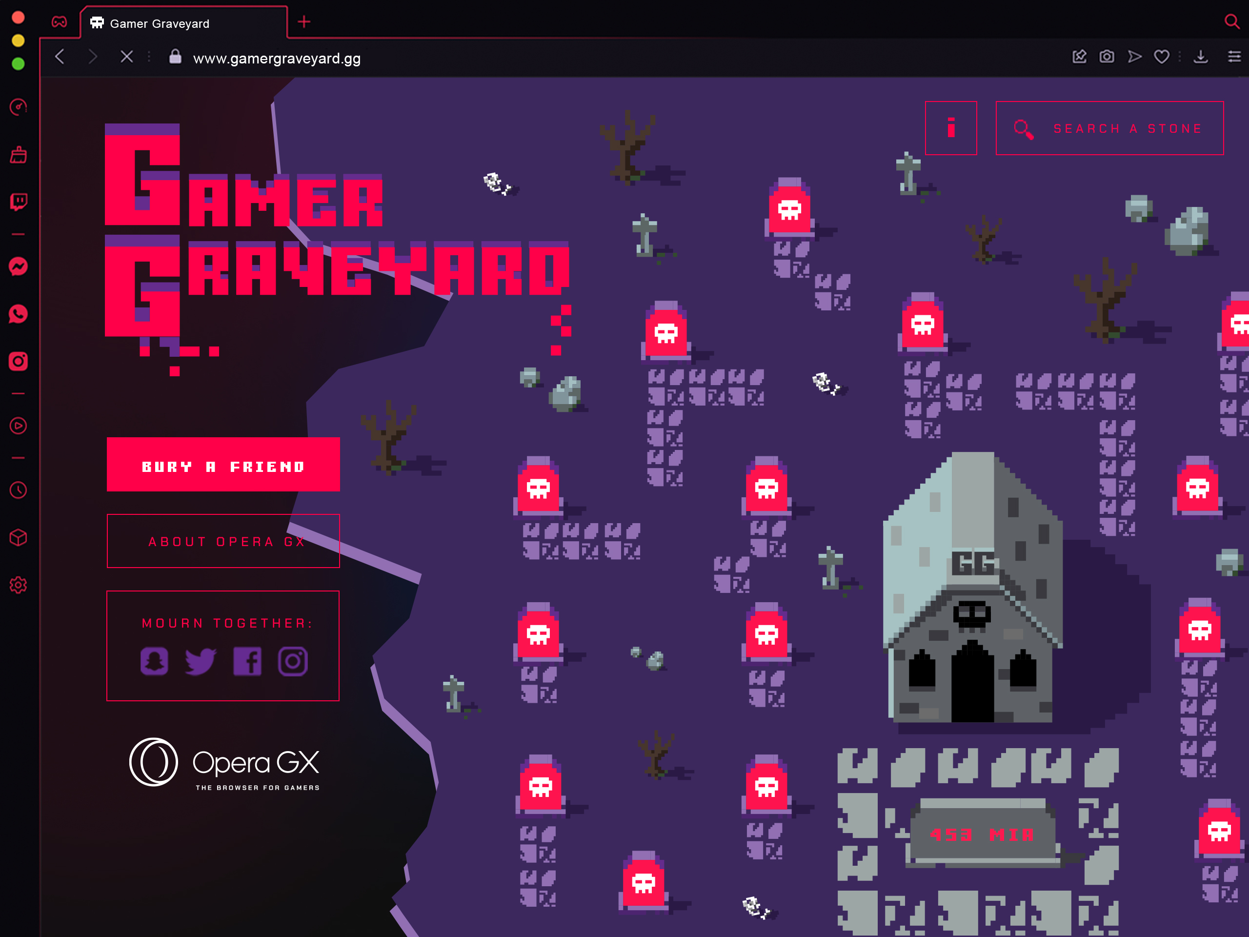 Opera GX inaugura o primeiro cemitério do mundo no metaverso