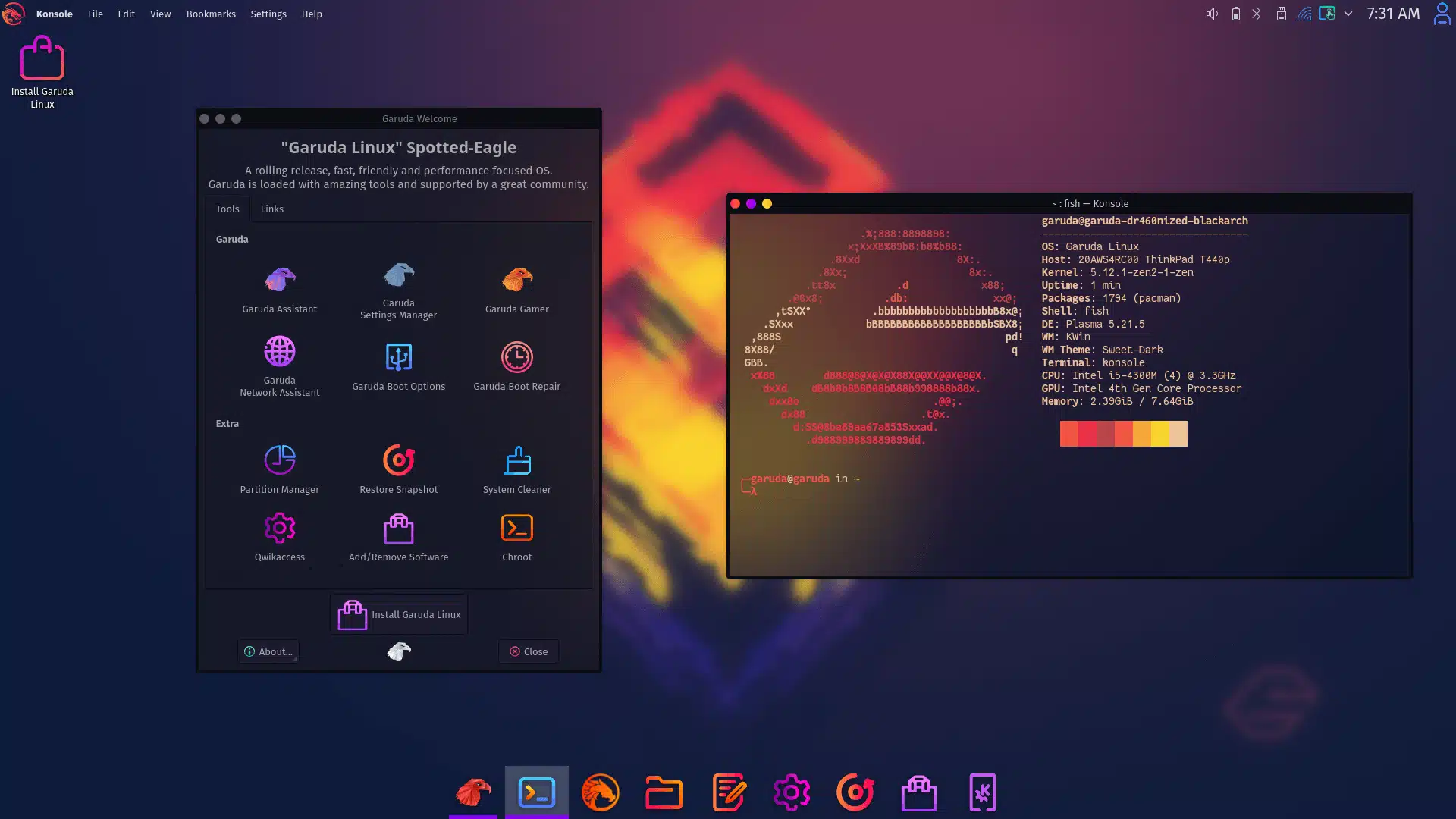 Garuda Linux é a distribuição mais bonita, estável de 2021! Um sistema que merece reconhecimento!