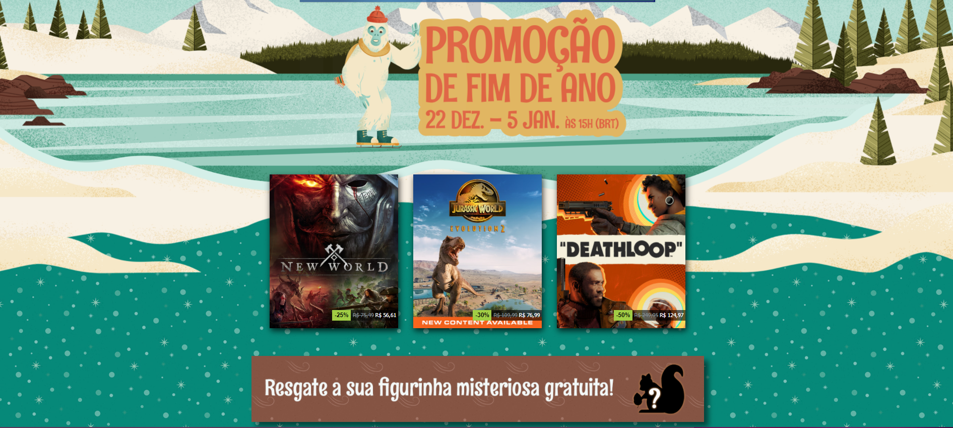 Steam faz promoção de jogos e agita a web
