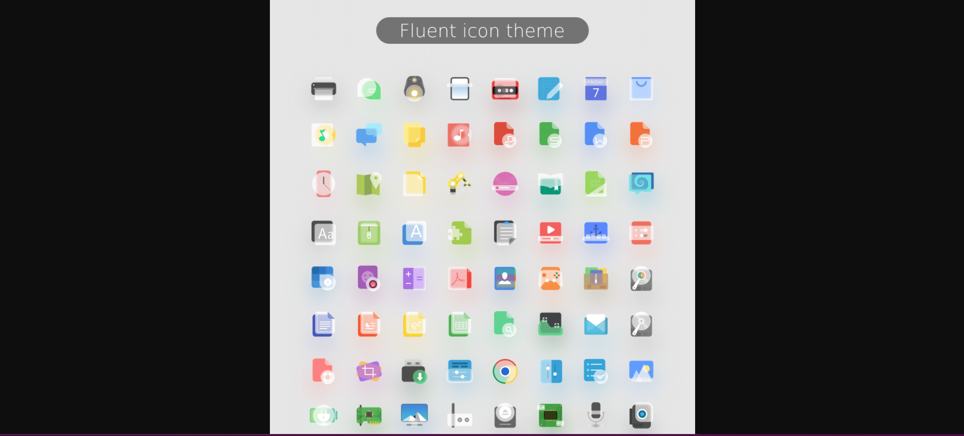 Ícones Fluent do Windows 11 podem ser usados em desktops Linux