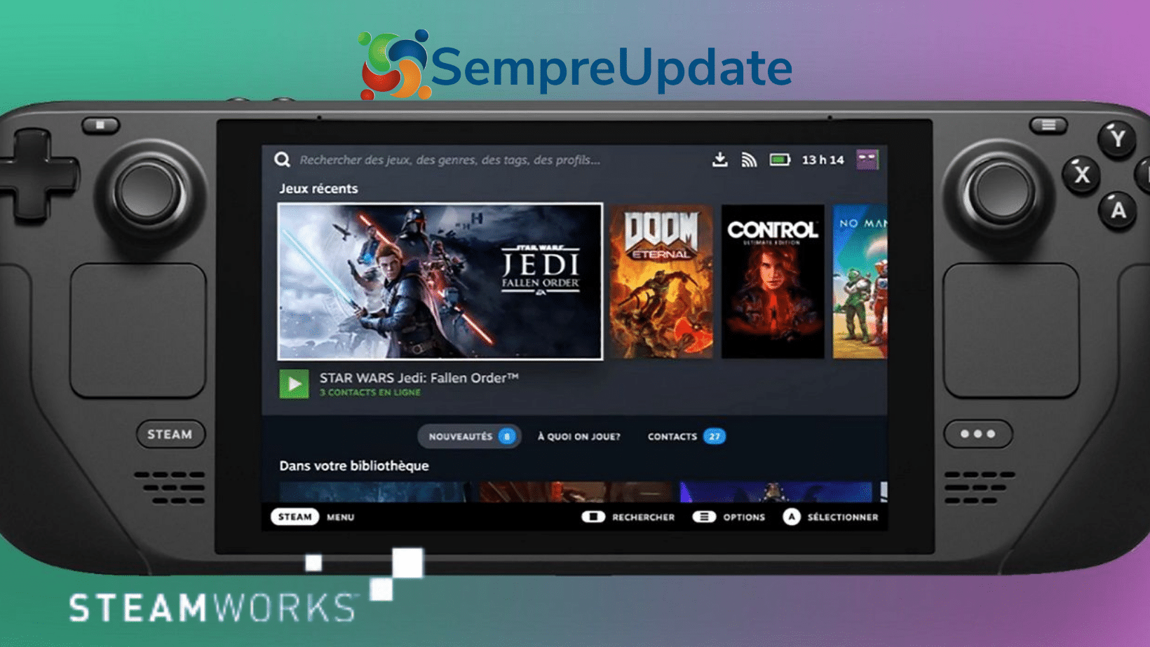 Sensores de movimento do Steam Deck farão parte do driver HID-Steam do Linux