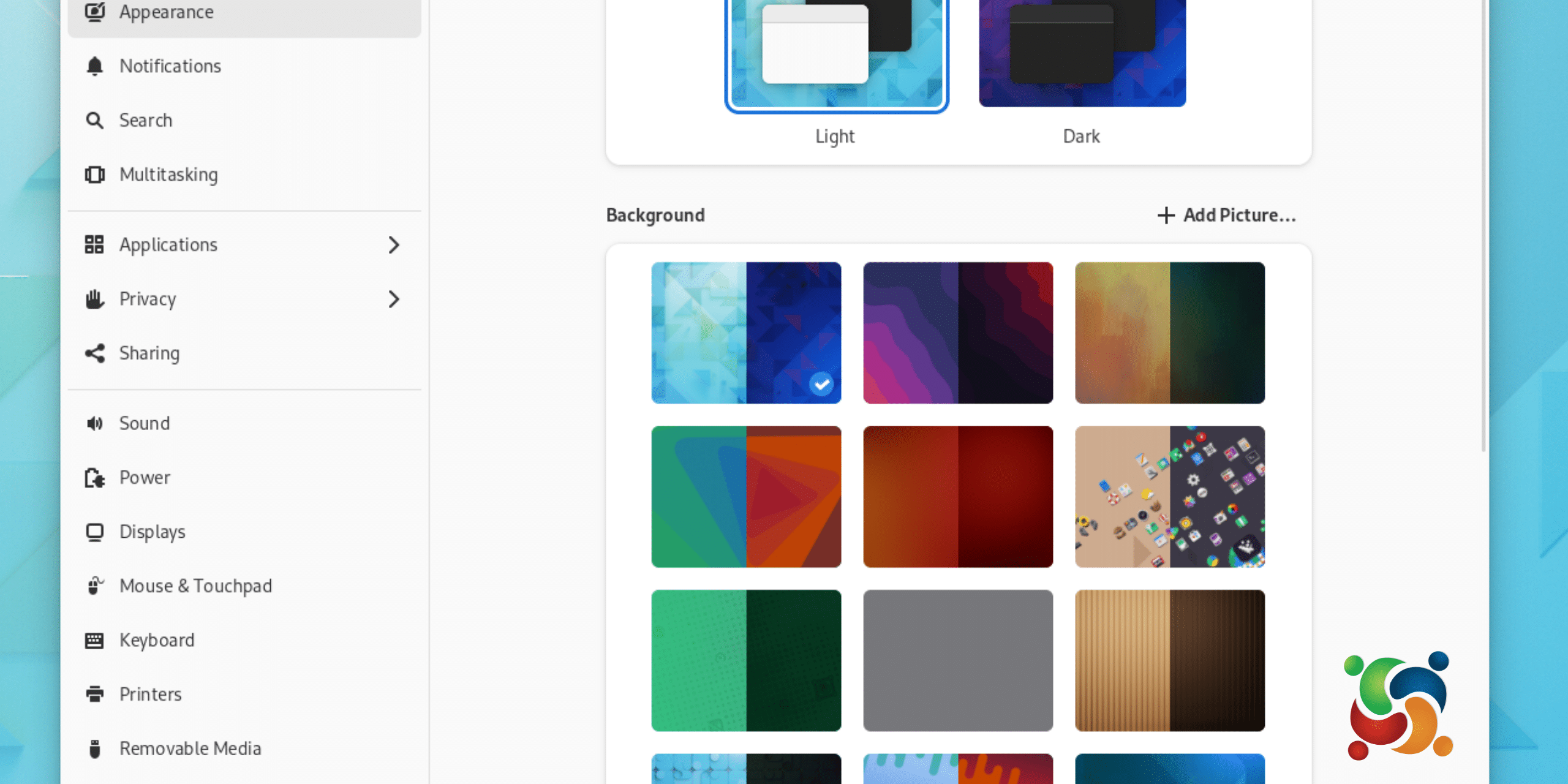 GNOME 42 suporta a opção Papel de Parede Escuro