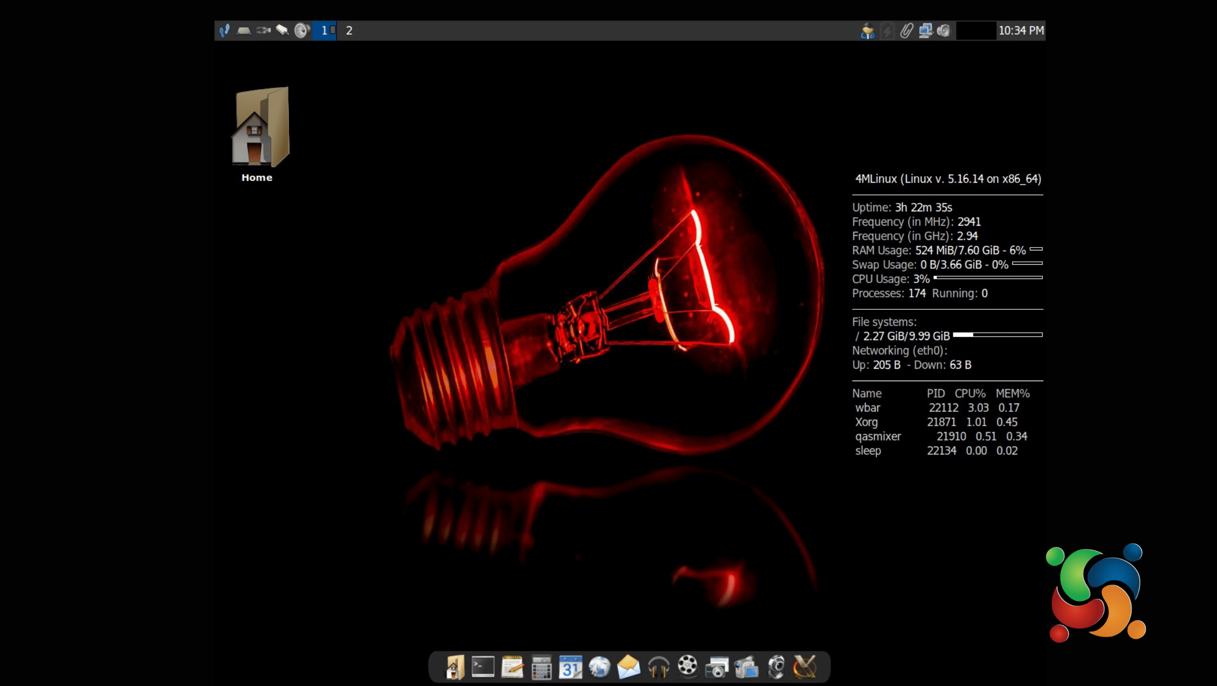 Distribuição 4MLinux 40 chega com Linux 5.18 e suporte 3D aprimorado