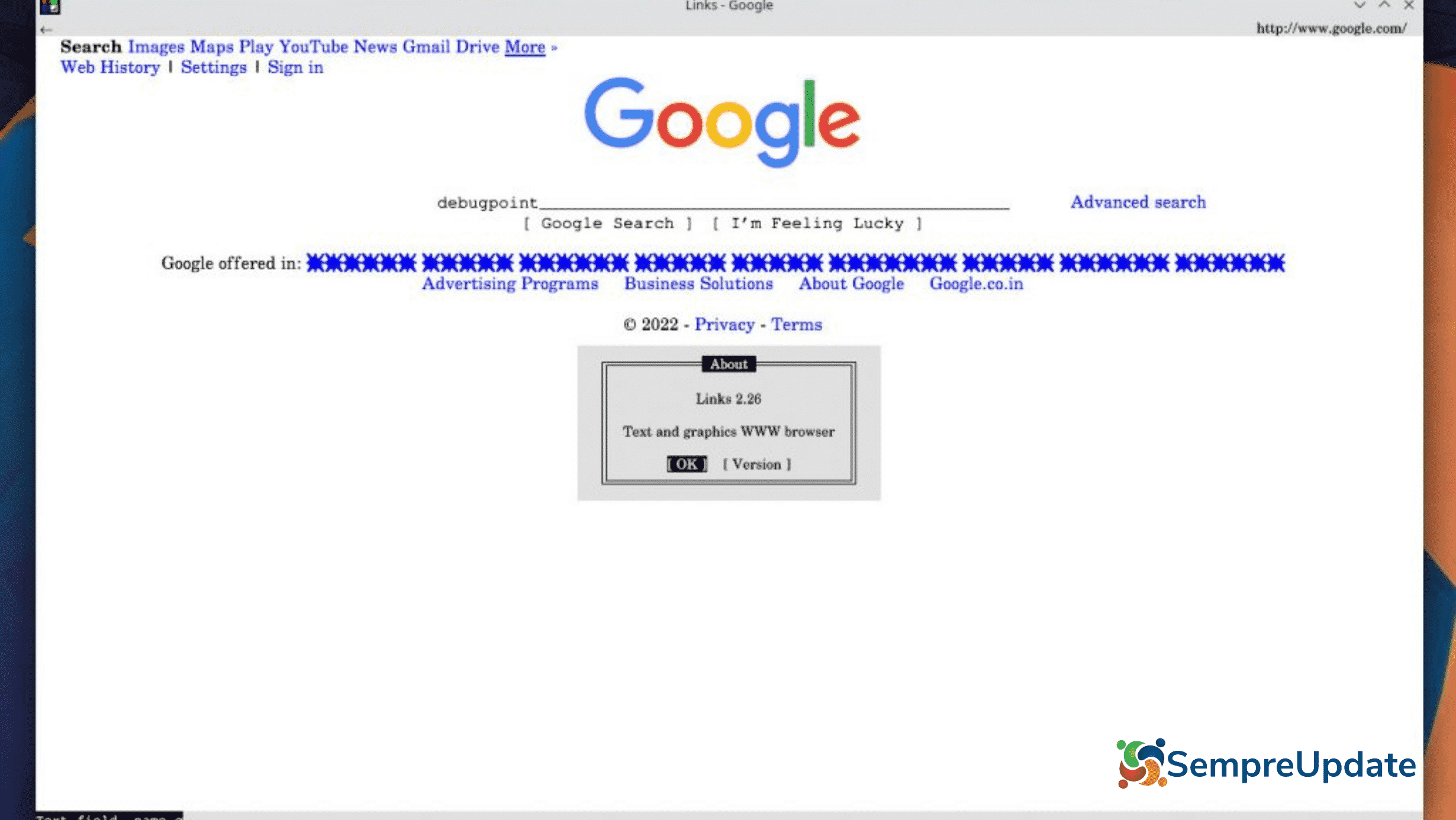Navegador Links 2.26 traz suporte a DNS sobre HTTPS e WebP