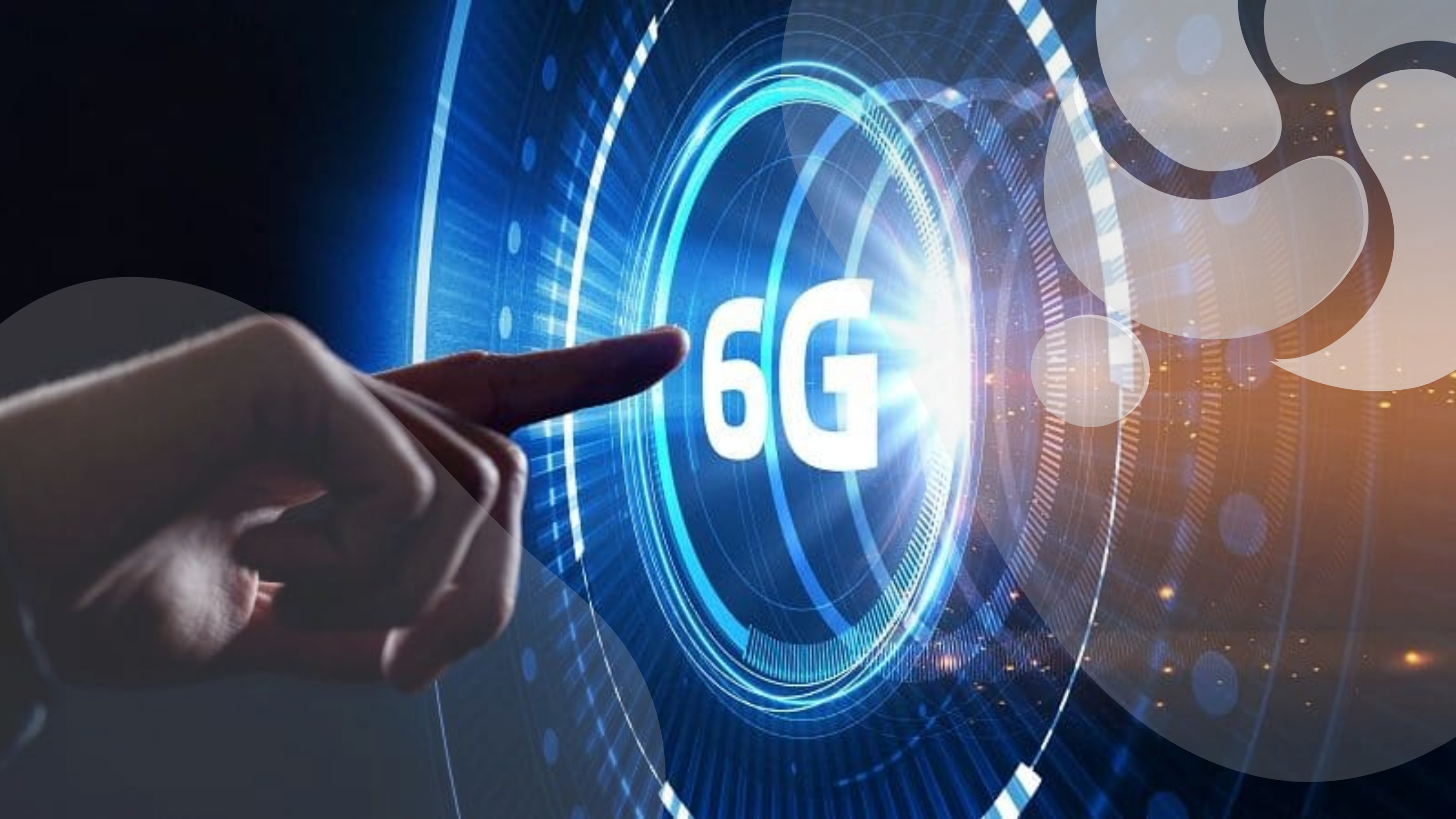 Imagem com o símbolo do 6G