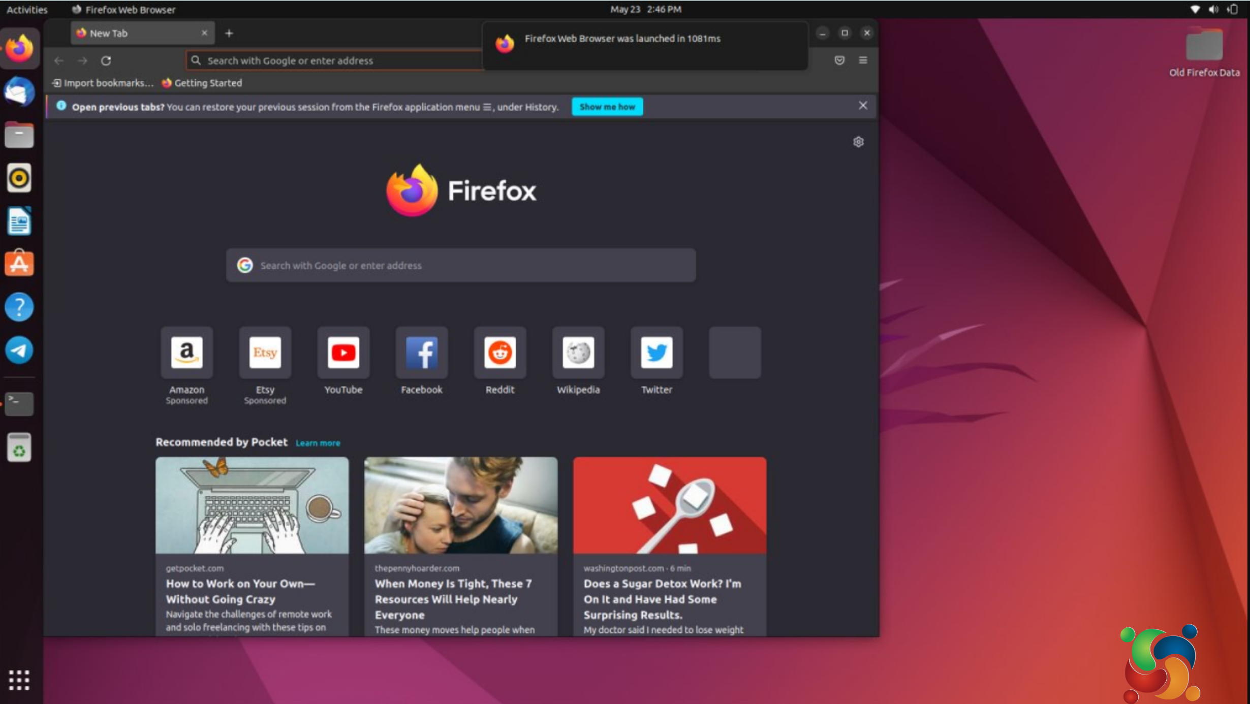 Nova extensão do GNOME mede quanto tempo os aplicativos levam para abrir