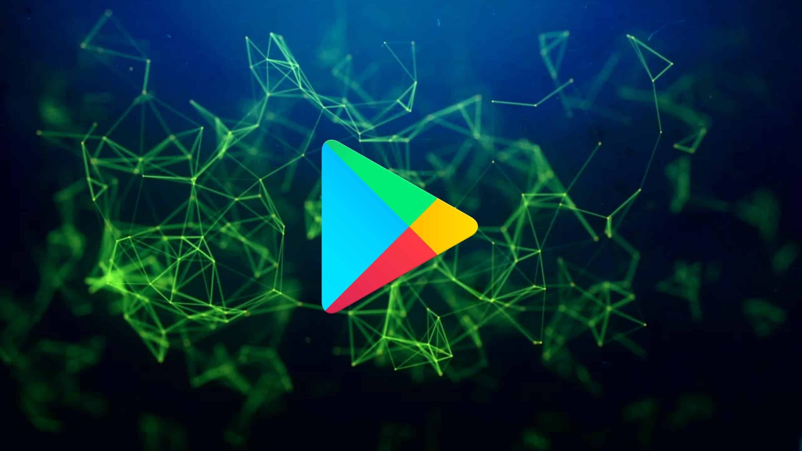 Imagem com a logomarca da Play Store