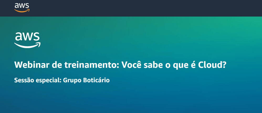 Webinar de treinamento Voce sabe o que e Cloud