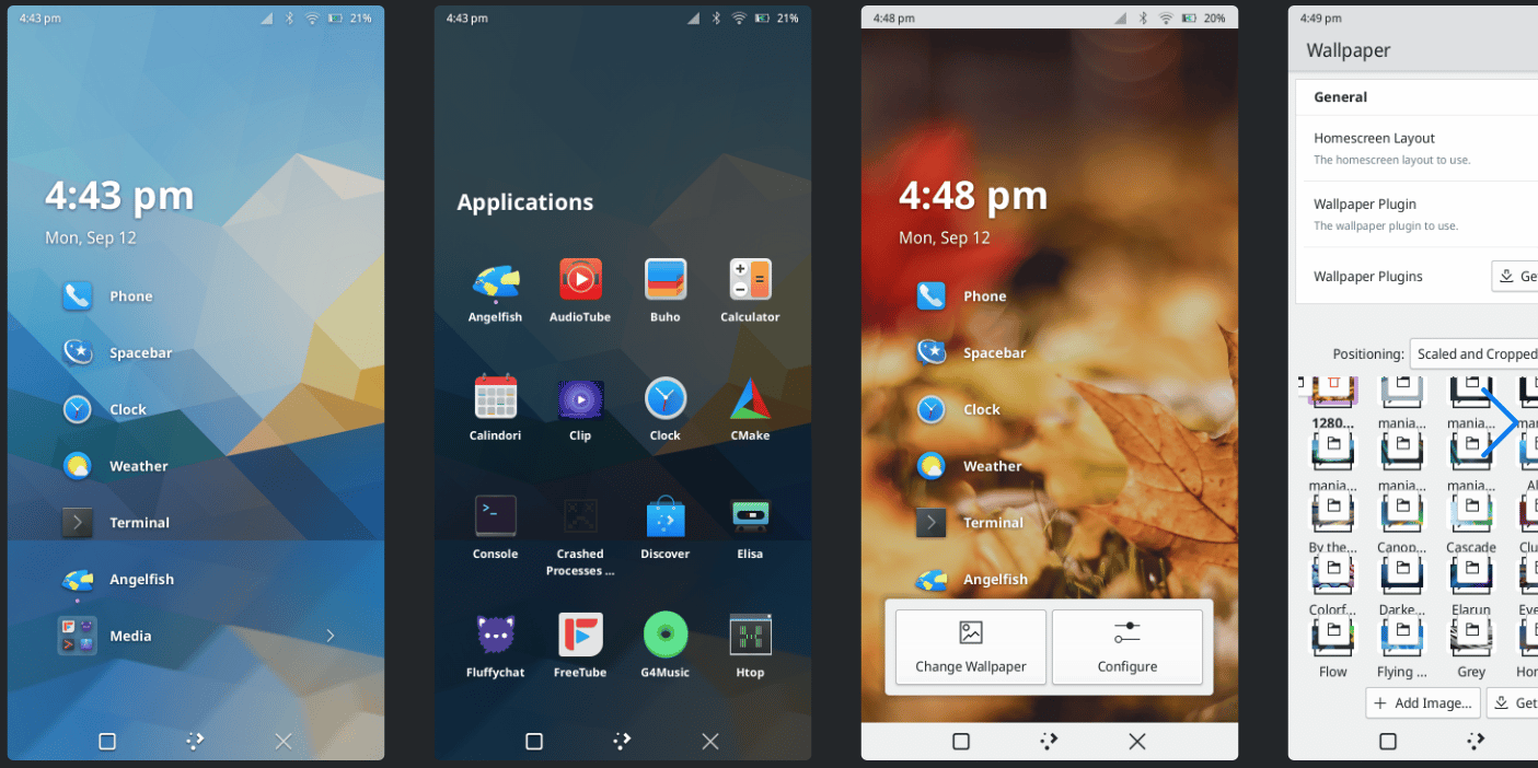 Plasma Mobile Gear 22.09 está disponível para telefone e tablet com uma nova tela inicial padrão