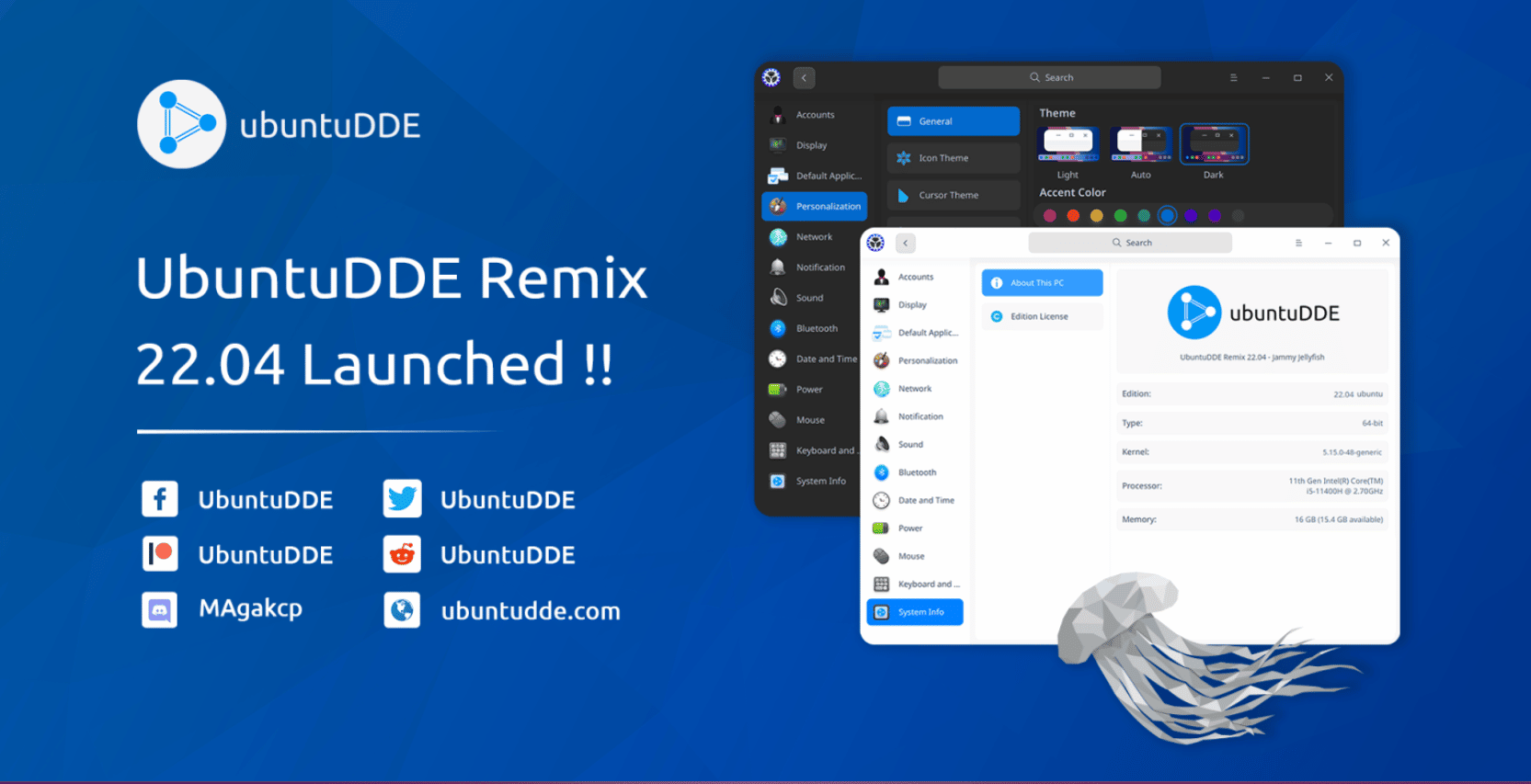 UbuntuDDE Remix 22.04 traz o ambiente de desktop Deepin para o Ubuntu 22.04 LTS