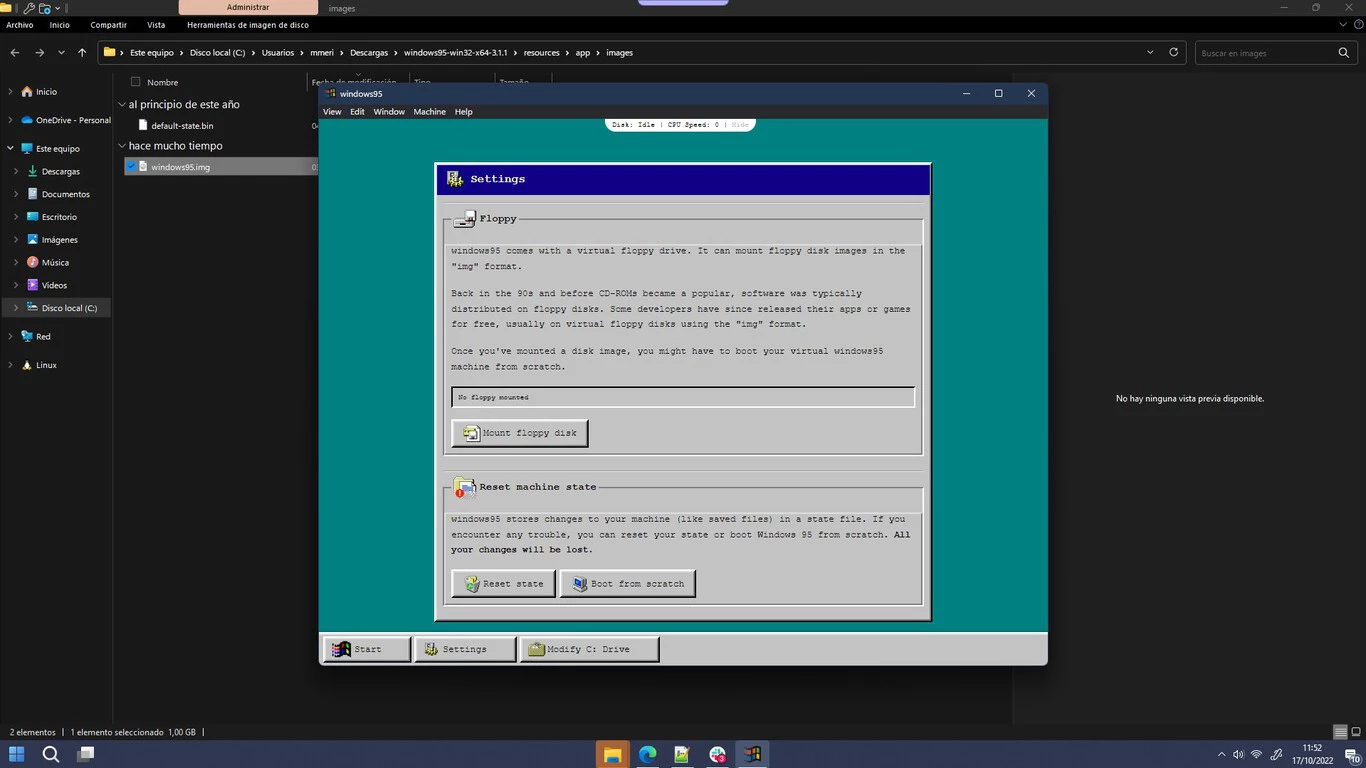 Windows 95 vira aplicativo e pode ser usado no Mac, Linux e Windos 11
