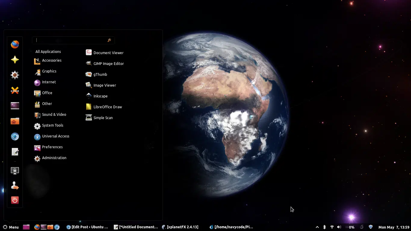Screenshot-XplanetFx-on-ubuntu