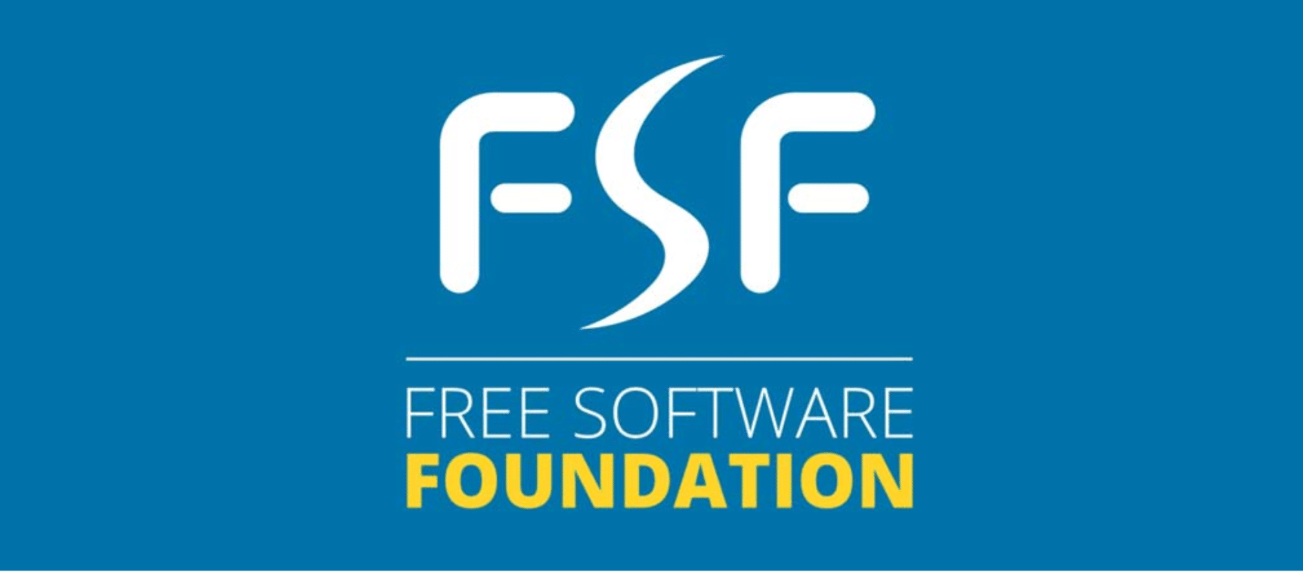 Logo da Free Software Foundation (FSF) representando a organização dedicada à promoção do software livre e da liberdade digital.