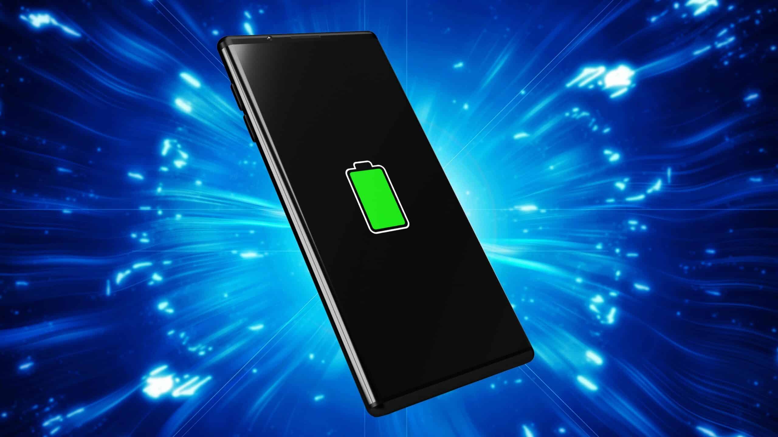 Imagem de smartphone carregado