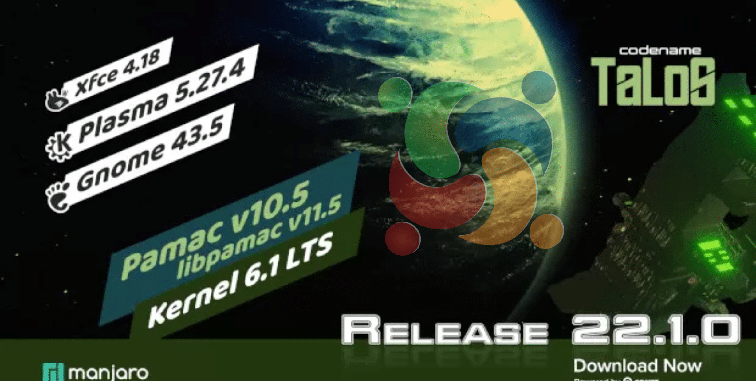 Manjaro 22.1 "Talos" lançado com várias atualizações