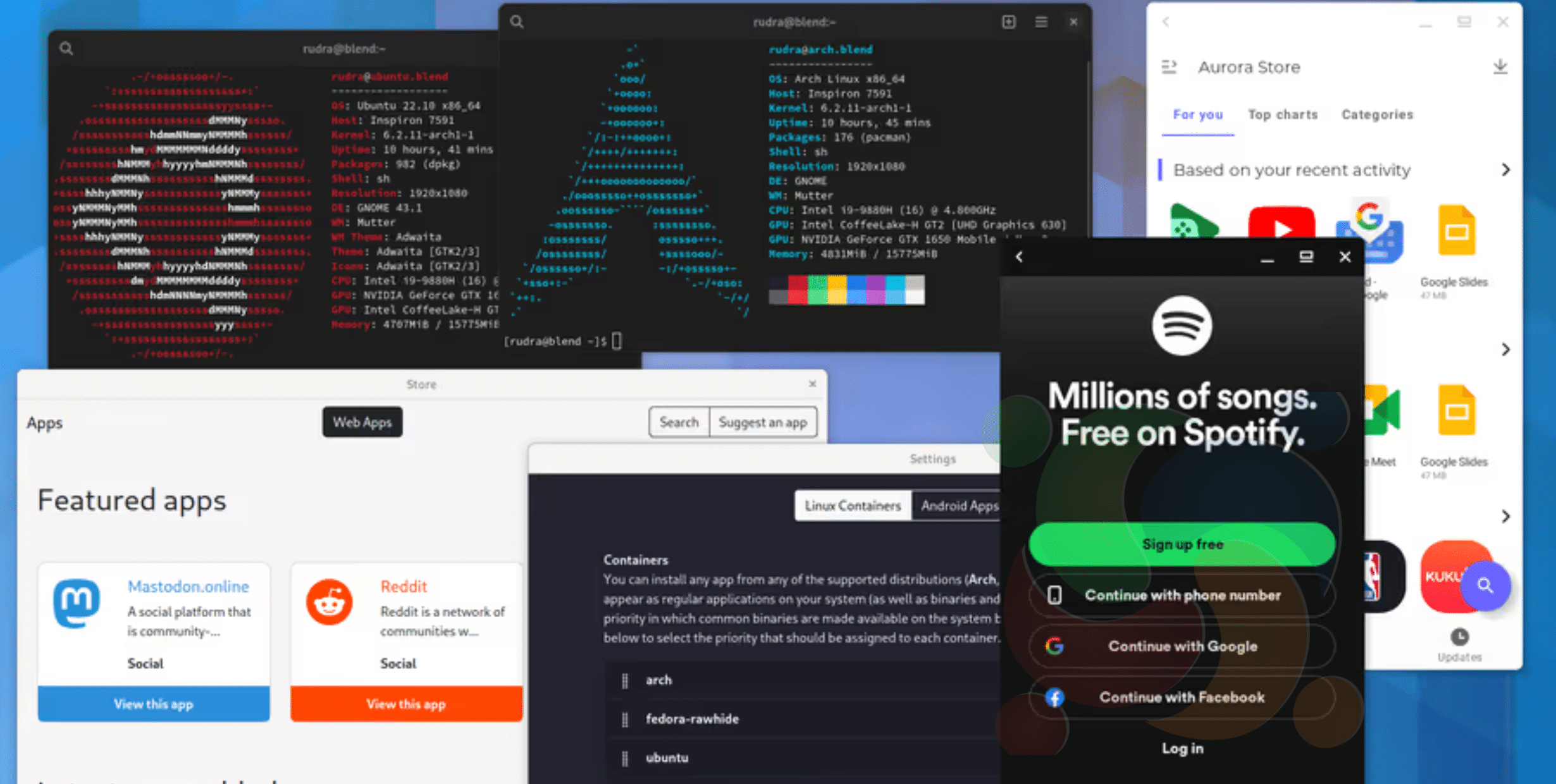 blendOS 2 suporta aplicativos Android prontos para uso